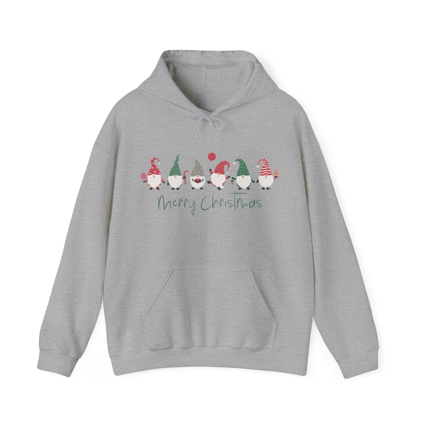 Hoodie Christmas Sweatshirt, Gnome Print Christmas Hoody, Merry Christmas Shirt, Holiday Shirt, Cute Christmas, Holiday Gift Shirt