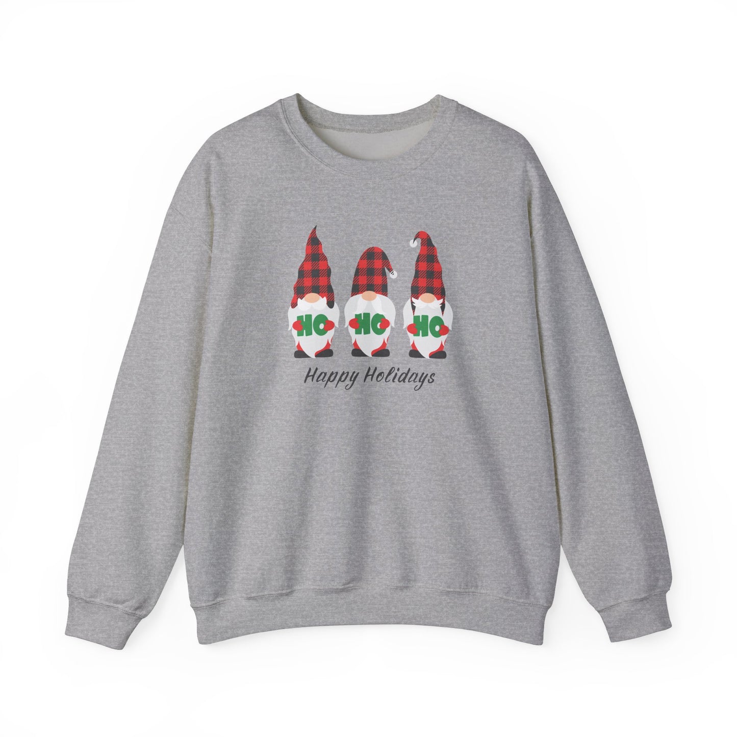 Christmas Sweatshirt, Gnome Print Christmas Shirt, Christmas Shirt, Holiday Shirt, Cute Christmas Crew Neck, Holiday Gift Shirt