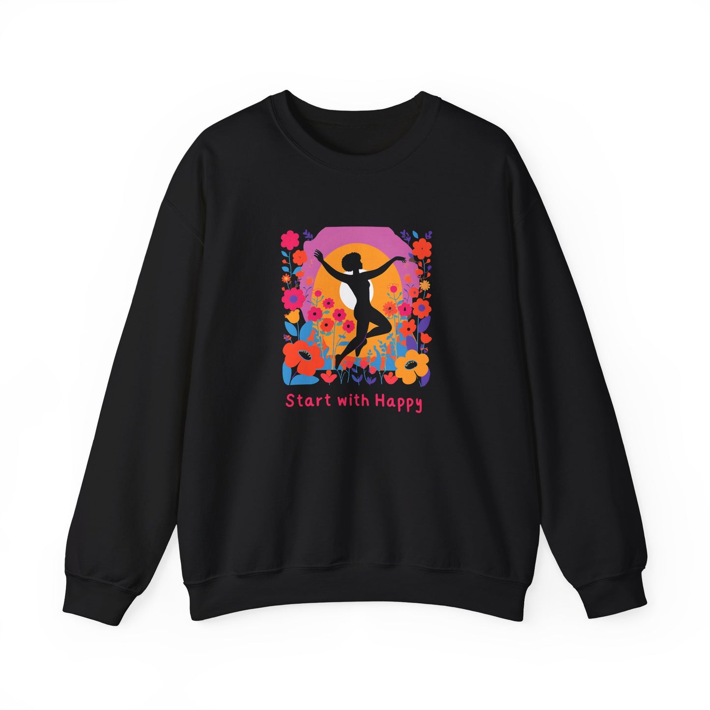 Women’s Crewneck Sweatshirt – Soft, Cozy & Happy-Inspired Pullover