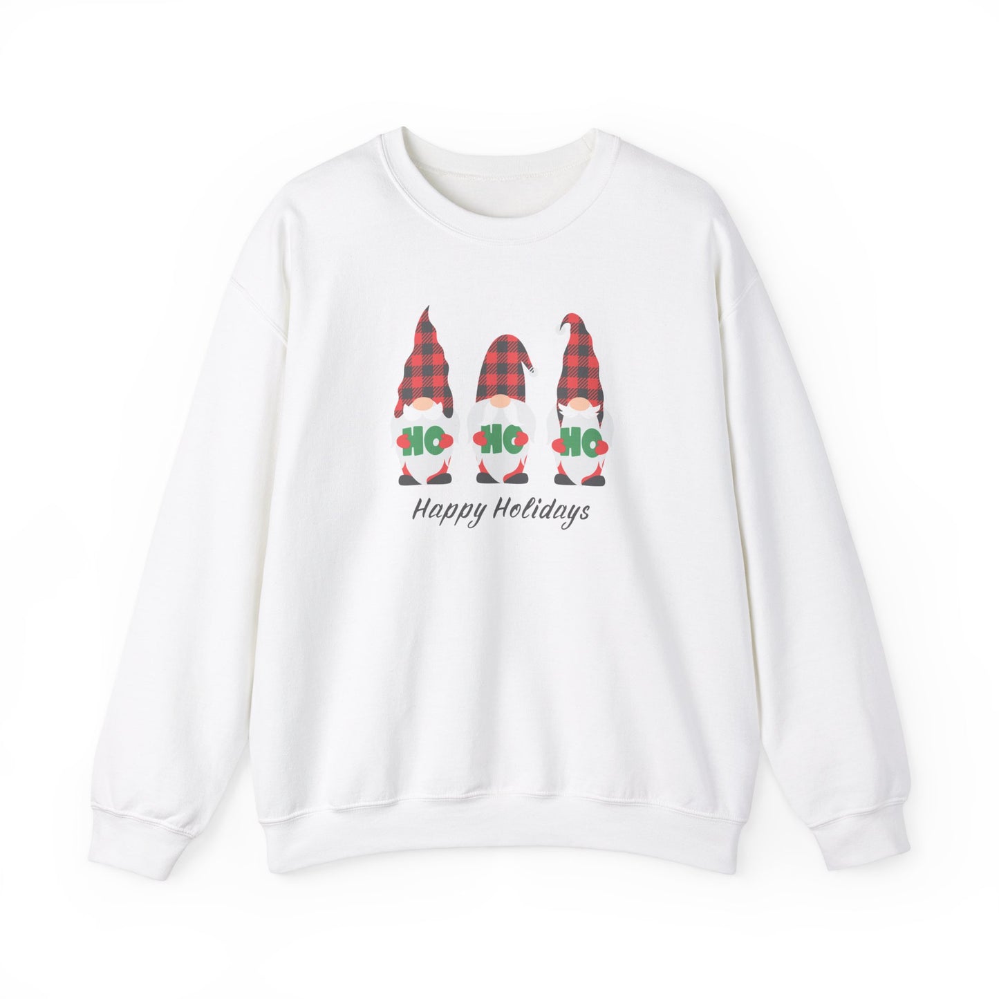 Christmas Sweatshirt, Gnome Print Christmas Shirt, Christmas Shirt, Holiday Shirt, Cute Christmas Crew Neck, Holiday Gift Shirt