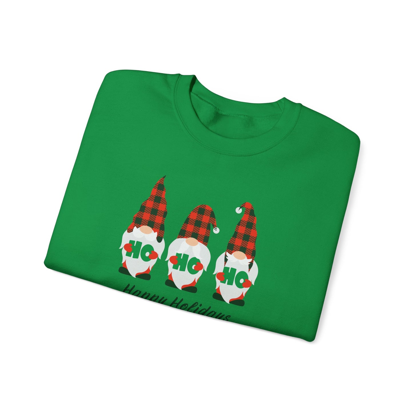 Christmas Sweatshirt, Gnome Print Christmas Shirt, Christmas Shirt, Holiday Shirt, Cute Christmas Crew Neck, Holiday Gift Shirt